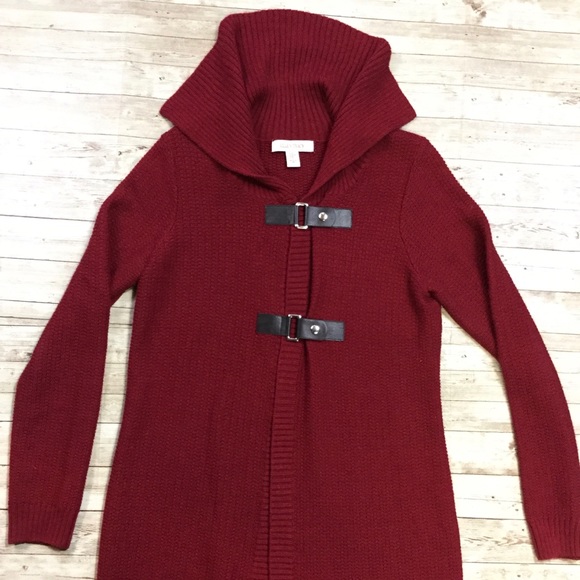 Ellen Tracy Sweaters - Ellen Tracy Long Buckled Cardigan spring jacket